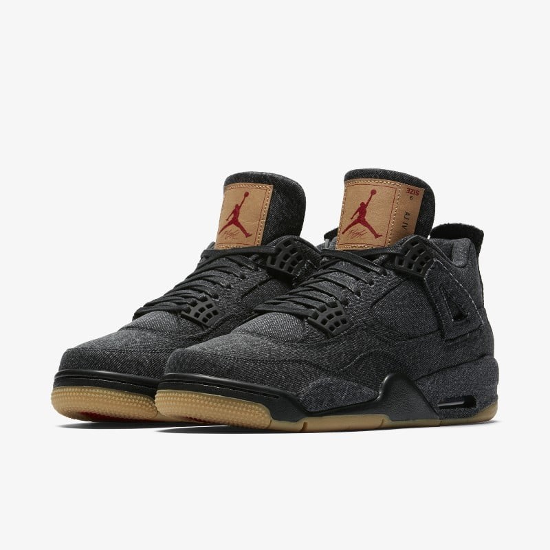 Jordan 4 black outlet denim